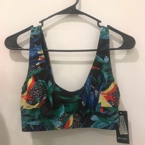 Nasty gal tropical bikini top.